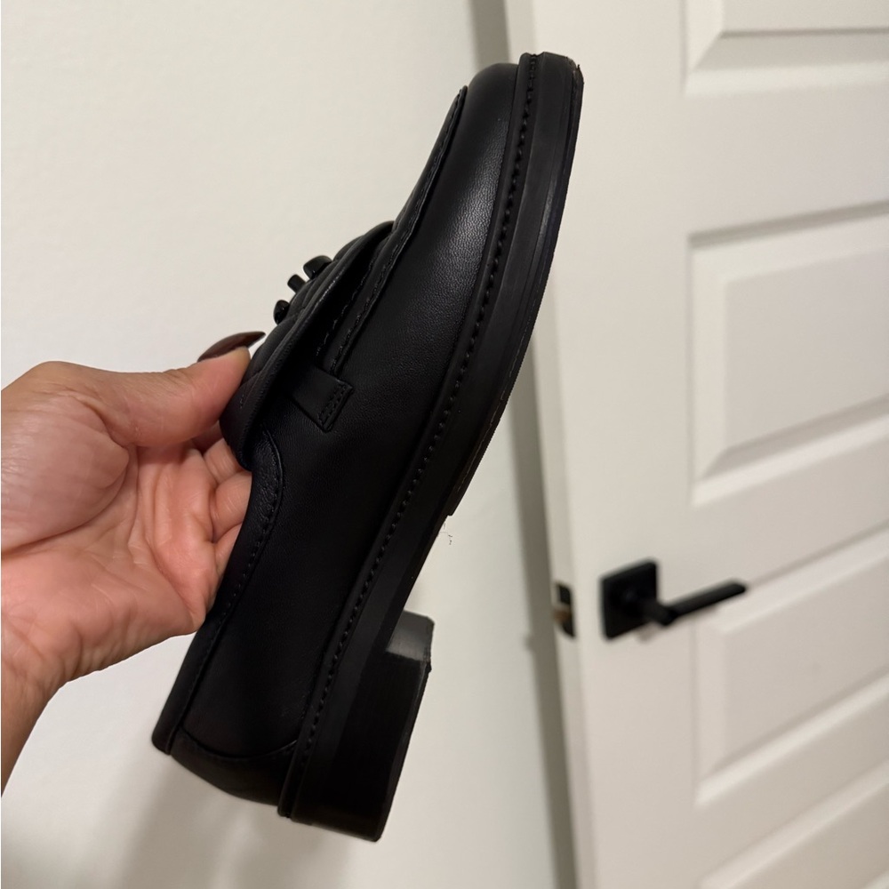 CHANEL Black Quilted Leather Loafers - Picture 8 of 8
